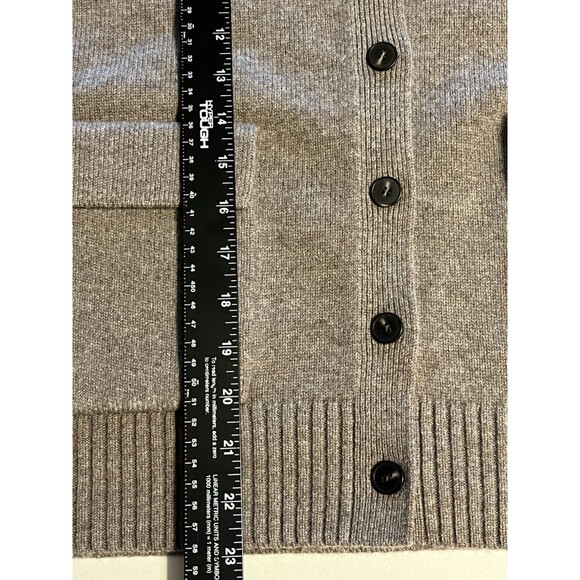 COS 100% WOOL BUTTONED Sweater Vest Pockets EUC Brown Womens Large - Picture 7 of 16